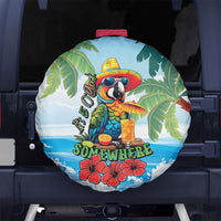 Funny Parrot Margarita Five O'clock Somewhere Spare Tire Cover
