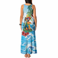 Funny Parrot Margarita Five O'clock Somewhere Tank Maxi Dress LT9 - Polynesian Pride