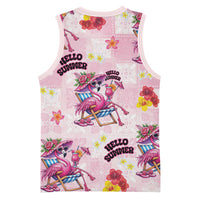 Hawaii Flamingo Hello Summer Basketball Jersey Hawaiian Quilt Pattern