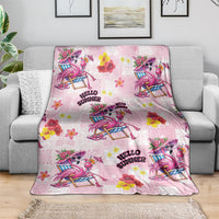 Hawaii Flamingo Hello Summer Blanket Hawaiian Quilt Pattern
