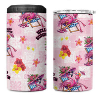 Hawaii Flamingo Hello Summer 4 in 1 Can Cooler Tumbler Hawaiian Quilt Pattern