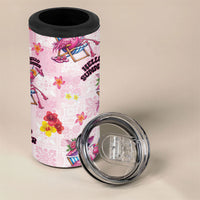 Hawaii Flamingo Hello Summer 4 in 1 Can Cooler Tumbler Hawaiian Quilt Pattern