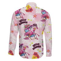 Hawaii Flamingo Hello Summer Family Matching Summer Maxi Dress and Hawaiian Shirt Hawaiian Quilt Pattern