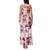 Hawaii Flamingo Hello Summer Family Matching Tank Maxi Dress and Hawaiian Shirt Hawaiian Quilt Pattern