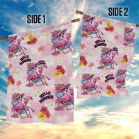 Hawaii Flamingo Hello Summer Garden Flag Hawaiian Quilt Pattern