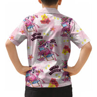 Hawaii Flamingo Hello Summer Hawaiian Shirt Hawaiian Quilt Pattern LT9 - Polynesian Pride