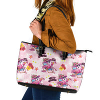 Hawaii Flamingo Hello Summer Leather Tote Bag Hawaiian Quilt Pattern