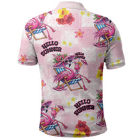 Hawaii Flamingo Hello Summer Polo Shirt Hawaiian Quilt Pattern LT9 - Polynesian Pride