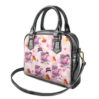 Hawaii Flamingo Hello Summer Shoulder Handbag Hawaiian Quilt Pattern