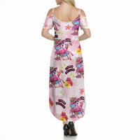 Hawaii Flamingo Hello Summer Summer Maxi Dress Hawaiian Quilt Pattern LT9 - Polynesian Pride
