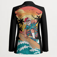 Vintage Santa Claus Surfing Summer Blazer Mele Kalikimaka i Iulai!