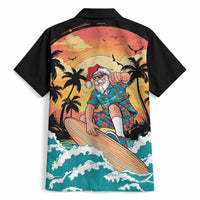 Vintage Santa Claus Surfing Summer Hawaiian Shirt Mele Kalikimaka i Iulai! LT9 - Polynesian Pride