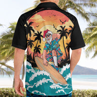 Vintage Santa Claus Surfing Summer Hawaiian Shirt Mele Kalikimaka i Iulai! LT9 - Polynesian Pride