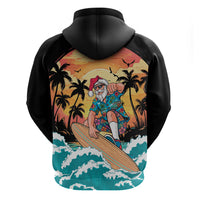 Vintage Santa Claus Surfing Summer Hoodie Mele Kalikimaka i Iulai!