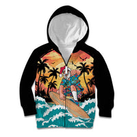 Vintage Santa Claus Surfing Summer Kid Hoodie Mele Kalikimaka i Iulai!