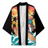 Vintage Santa Claus Surfing Summer Kimono Mele Kalikimaka i Iulai!