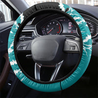 Vintage Santa Claus Surfing Summer Steering Wheel Cover Mele Kalikimaka i Iulai!