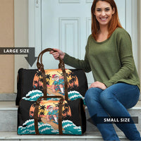 Vintage Santa Claus Surfing Summer Travel Bag Mele Kalikimaka i Iulai!