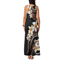 Vintage Plumeria Pacific Floral Family Matching Tank Maxi Dress and Hawaiian Shirt