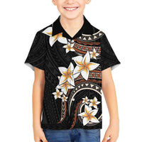 Vintage Plumeria Pacific Floral Family Matching Tank Maxi Dress and Hawaiian Shirt