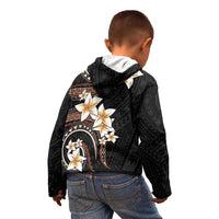 Vintage Plumeria Pacific Floral Kid Hoodie