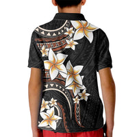 Vintage Plumeria Pacific Floral Kid Polo Shirt