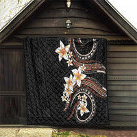 Vintage Plumeria Pacific Floral Quilt