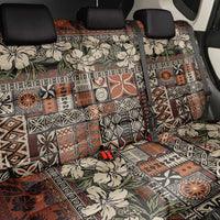 Pacific Hibiscus Tapa Tribal Vintage Back Car Seat Cover Brown Motif LT9 - Polynesian Pride