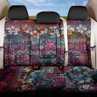 Pacific Hibiscus Tapa Tribal Vintage Back Car Seat Cover Pink Motif LT9 One Size Pink - Polynesian Pride