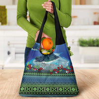 Personalised Fiji Viti Levu Grocery Bag Tagimoucia and Tapa Tribal Pattern LT9 - Polynesian Pride