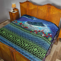 Personalised Fiji Viti Levu Quilt Tagimoucia and Tapa Tribal Pattern