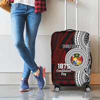 Personalised Tonga Constitution Day 1875 Luggage Cover Polynesian Tribal Tattoo LT9 - Polynesian Pride
