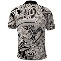 Polynesia Polo Shirt Tribal Polynesian Spirit With Beige Pacific Flowers LT9 - Polynesian Pride