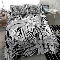 Polynesia Bedding Set Tribal Polynesian Spirit With White Pacific Flowers LT9 - Polynesian Pride