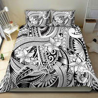 Polynesia Bedding Set Tribal Polynesian Spirit With White Pacific Flowers LT9 - Polynesian Pride
