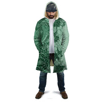 Polynesia Cloak Hibiscus Hawaiian Tribal Tattoo Retro Green - Polynesian Pride