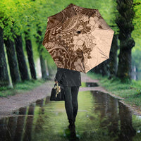 Polynesia Umbrella Hibiscus Hawaiian Tribal Tattoo Retro Pink Pastel - Polynesian Pride