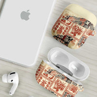 Hawaii Beige Version AirPods Case Aloha Tribal Pattern - Polynesian Pride