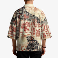 Hawaii Beige Version Kimono Aloha Tribal Pattern - Polynesian Pride
