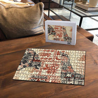 Hawaii Beige Version Puzzle Aloha Tribal Pattern - Polynesian Pride