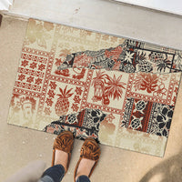 Hawaii Rubber Doormat Aloha Tribal Pattern Beige Version LT9 - Polynesian Pride