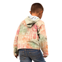 Hawaii Kid Hoodie Aloha Tribal Pattern Sweat Pink Ombre LT9 - Polynesian Pride