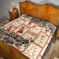 Aloha Hawaii Christmas Quilt Mele Kalikimaka Tapa Tribal Retro Style LT9 - Polynesian Pride