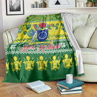 Cook Islands Christmas Blanket Santa Beach Meri Kiritimiti LT9 - Polynesian Pride