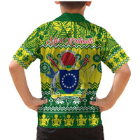 Cook Islands Christmas Family Matching Mermaid Dress and Hawaiian Shirt Santa Beach Meri Kiritimiti LT9 - Polynesian Pride