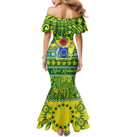 Personalised Cook Islands Christmas Mermaid Dress Santa Beach Meri Kiritimiti LT9 - Polynesian Pride