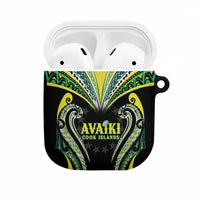 Rugby Cook Islands Avaiki AirPods Case Black Kuki Airani Tribal Maori Inspired - Polynesian Pride