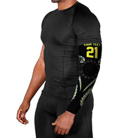 Custom Rugby Cook Islands Avaiki Arm Sleeves Black Kuki Airani Tribal Maori Inspired - Polynesian Pride