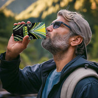 Custom Rugby Cook Islands Avaiki 4 in 1 Can Cooler Tumbler Black Kuki Airani Tribal Maori Inspired - Polynesian Pride