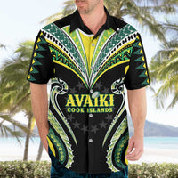 Custom Rugby Cook Islands Avaiki Hawaiian Shirt Black Kuki Airani Tribal Maori Inspired - Polynesian Pride